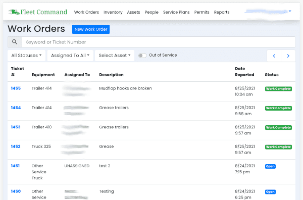 Repair Tracking