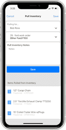 Checkout from inventory