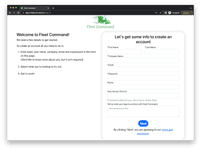 Sign up form