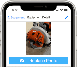 Record pictures of your equipment