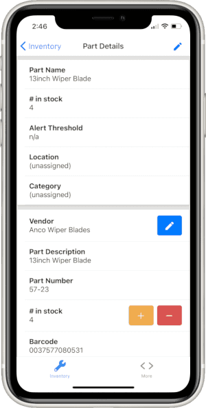 Track items in your shop