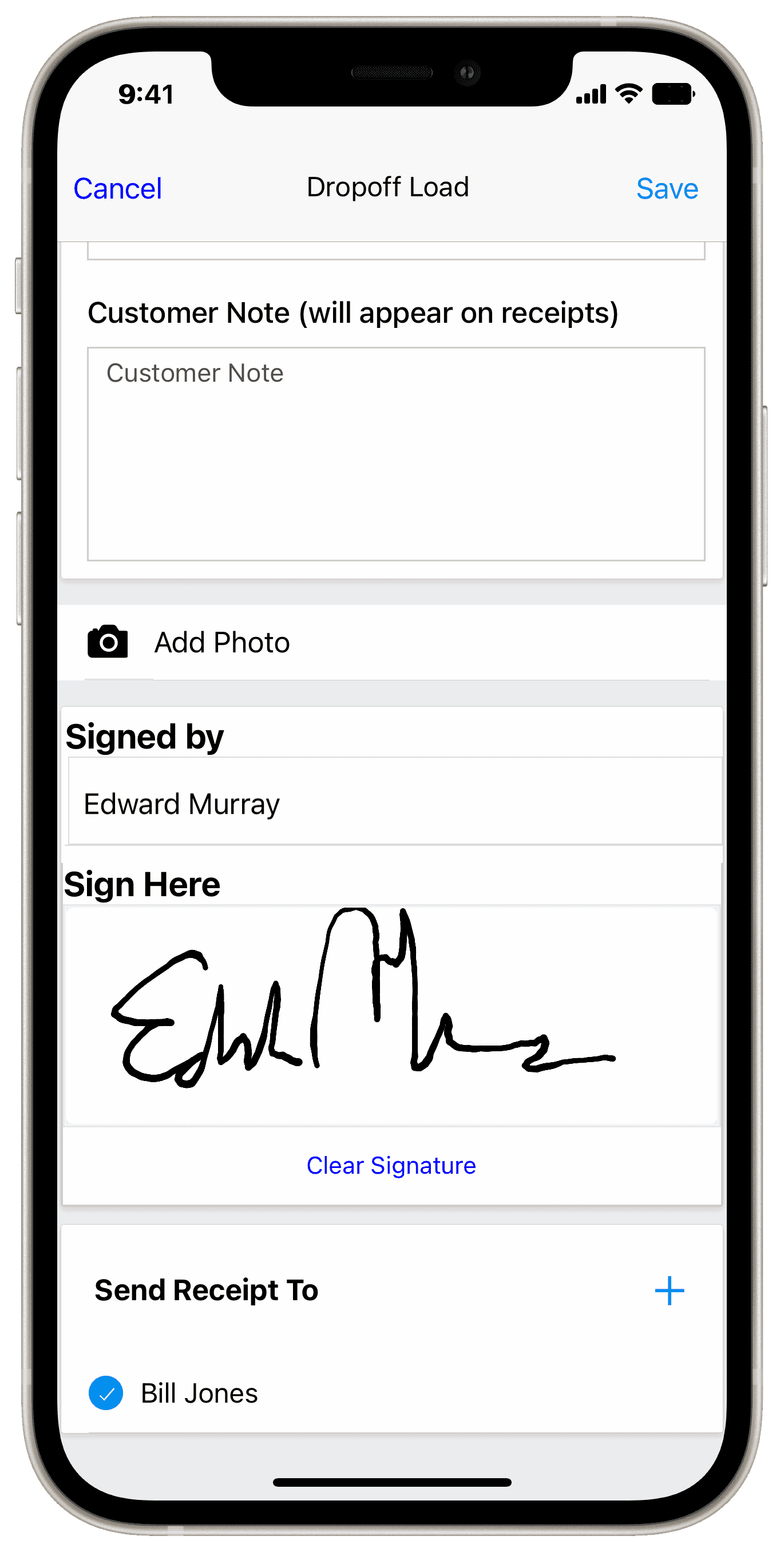 Record Signature