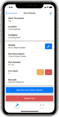Fleet Parts Inventory Management