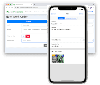 Add Work Order From Phone Or Web